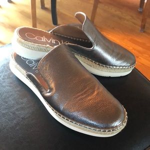 Womens Calvin Klein slip on shoe